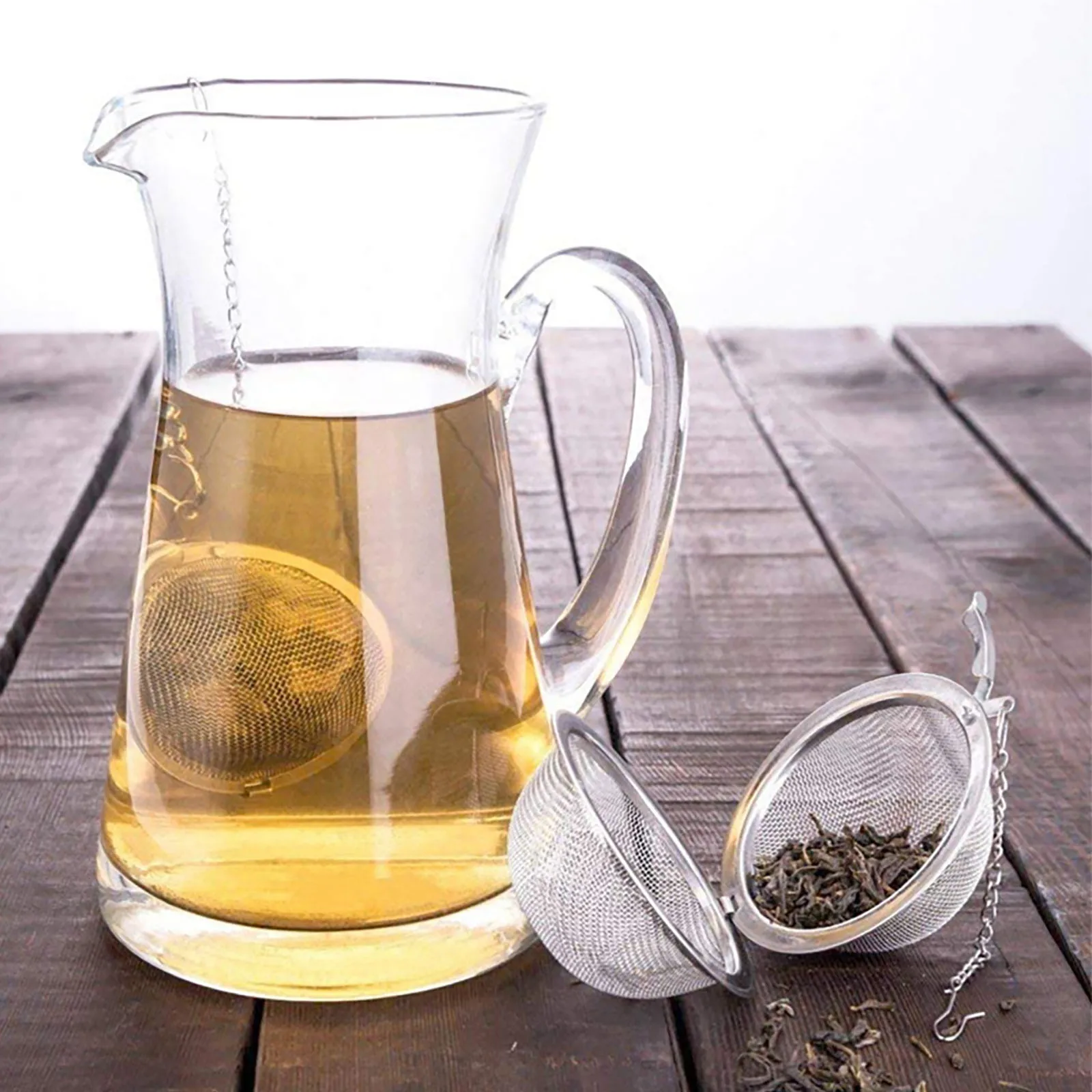 2-10pcs Stainless Steel Ball M - Loose Leaf Tea Infuser avaliação e preço