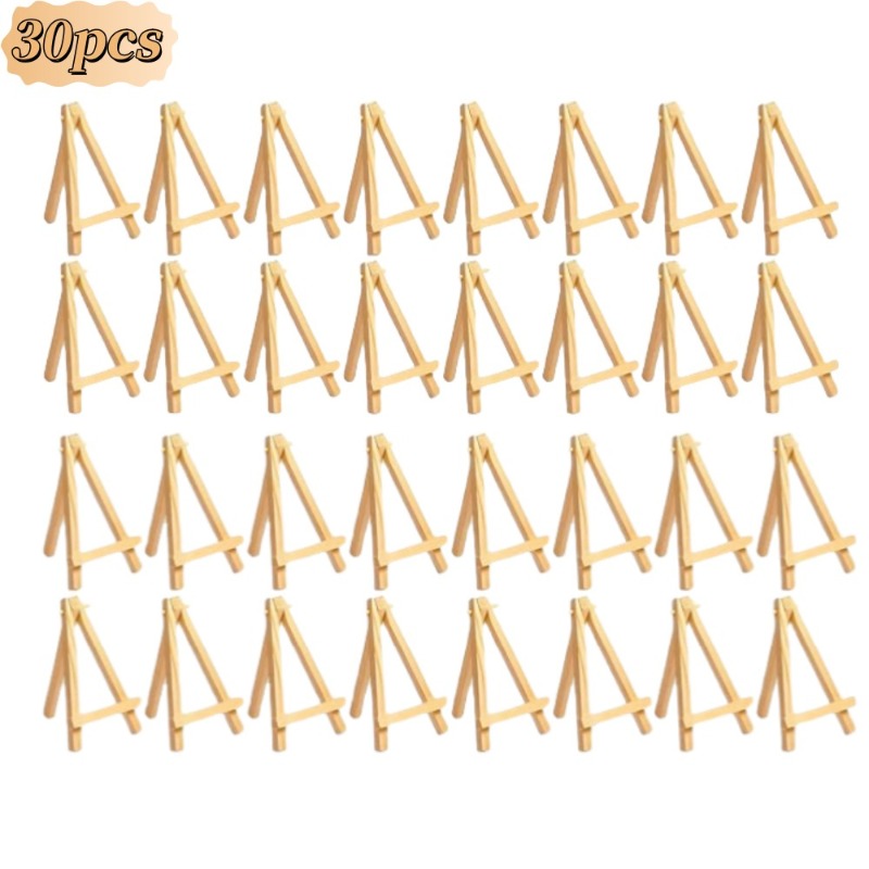 30Pcs Mini Wooden Easel Stands - Sustainable Living Eco Friendly avaliação e preço
