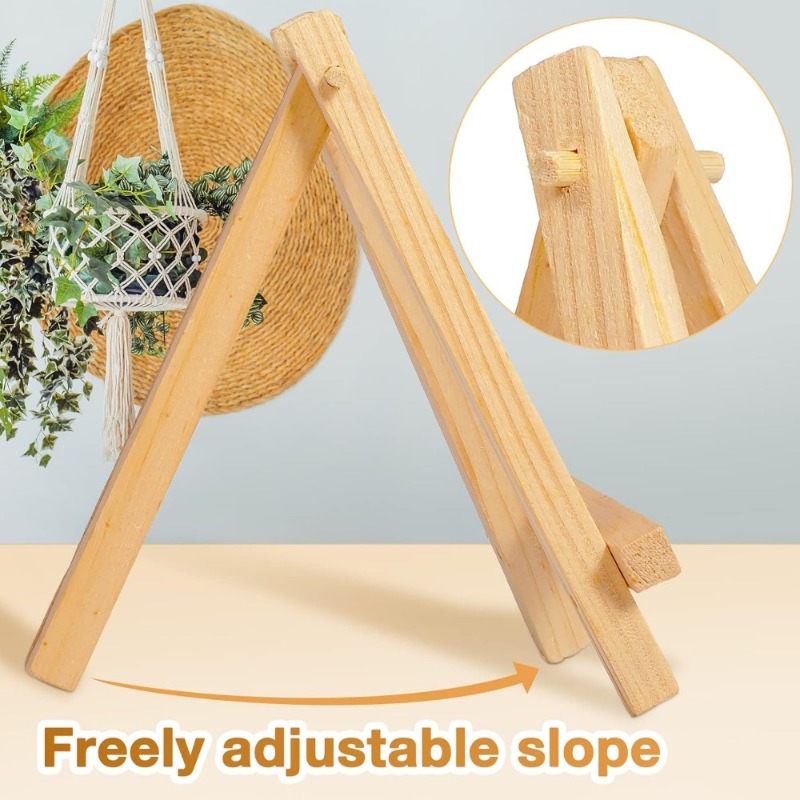 30Pcs Mini Wooden Easel Stands - Sustainable Living Eco Friendly avaliação e preço