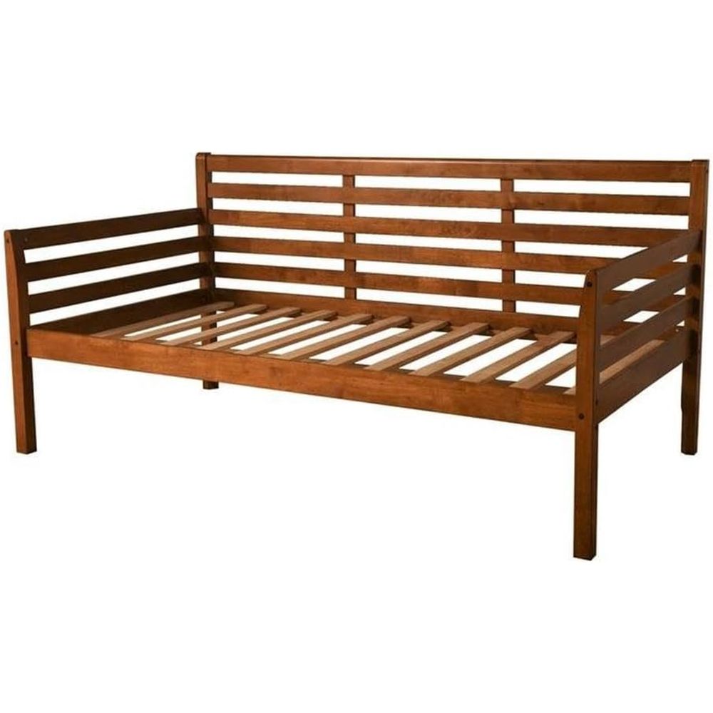 Twin Daybed in Medium Brown, S - Sustainable Living Home avaliação e preço