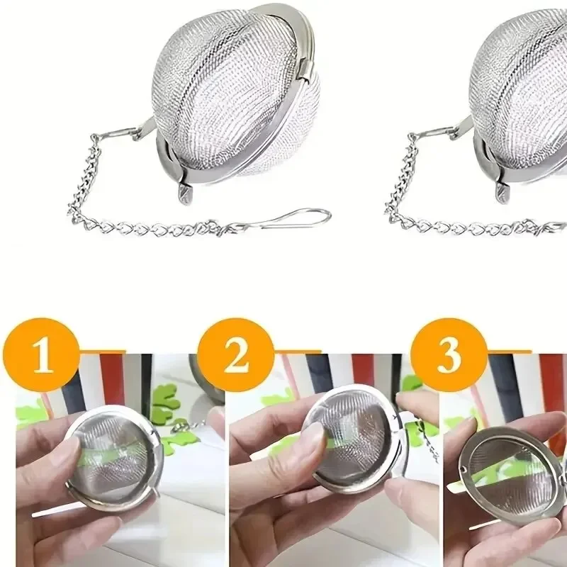1 Pc Stainless Steel Tea Ball, - Loose Leaf Tea Infuser avaliação e preço
