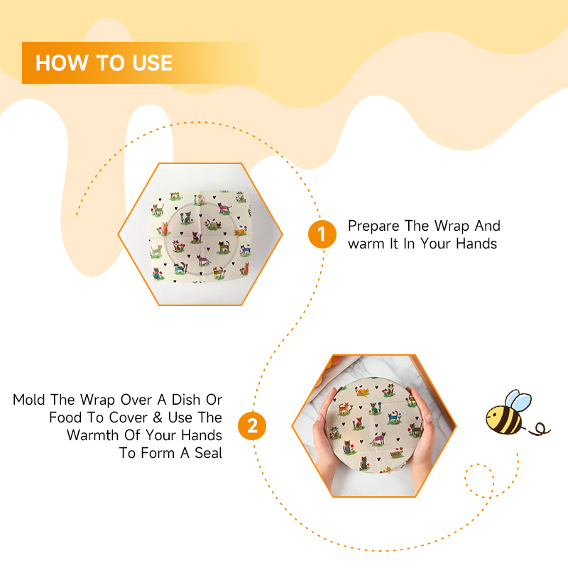 6 Packs (2S. 2M, 2L) reusable  - Beeswax Food Cover avaliação e preço