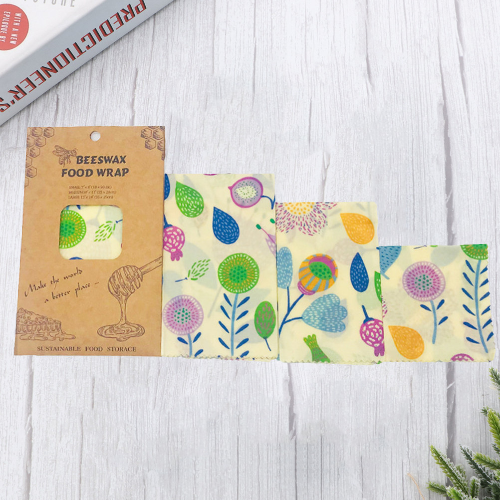 3pcs Beeswax Food Wraps Reusab - Beeswax Food Cover avaliação e preço