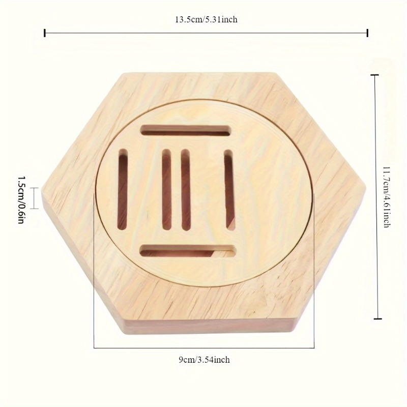 6Pack Hexagonal Wooden Medal D - Sustainable Living Eco Friendly avaliação e preço