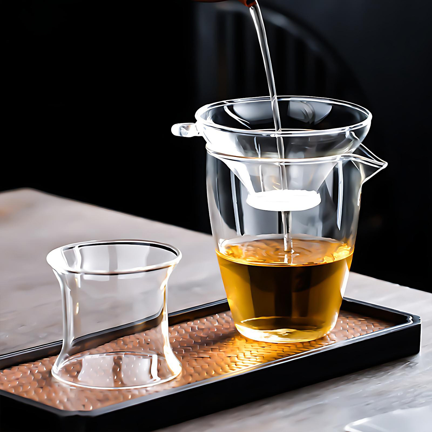 OANKR Glass Tea Strainer for L - Loose Leaf Tea Infuser avaliação e preço