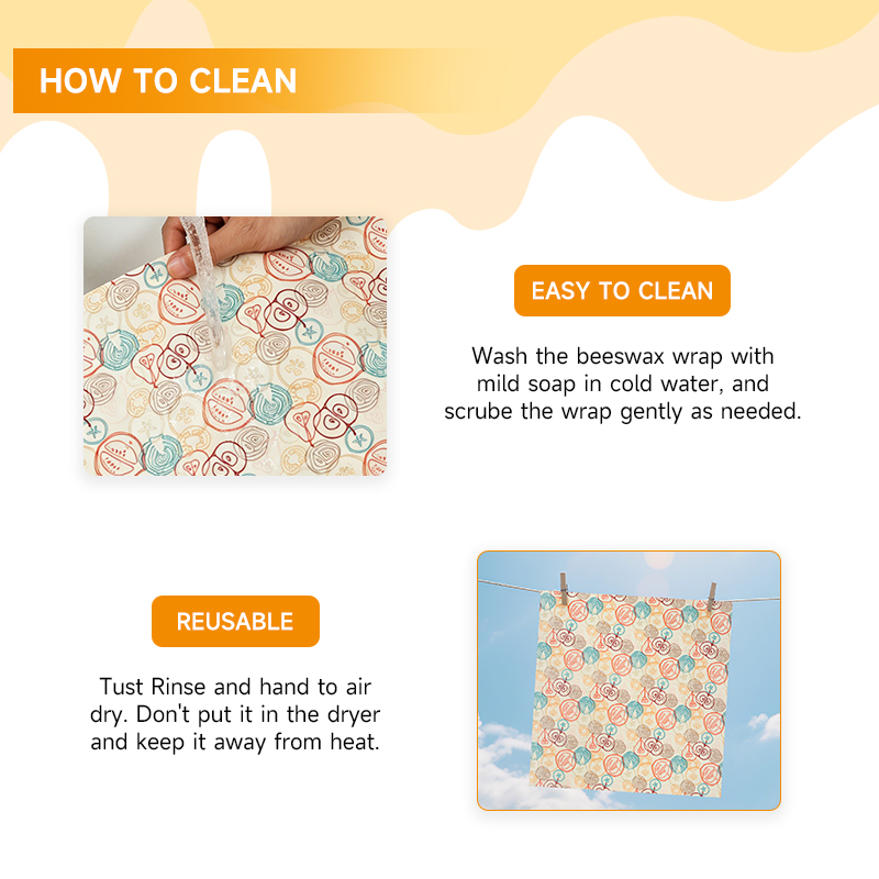 9Pack Reusable Beeswax Wraps,  - Beeswax Food Cover avaliação e preço