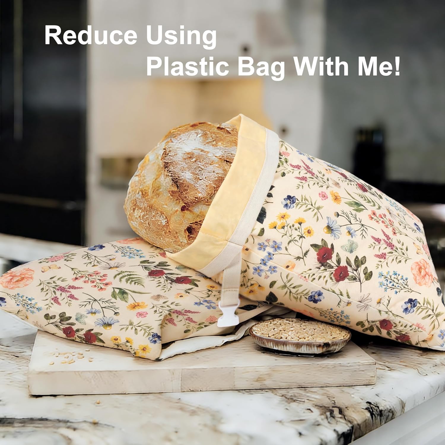 Reusable Beeswax Bread Bags fo - Beeswax Food Cover avaliação e preço