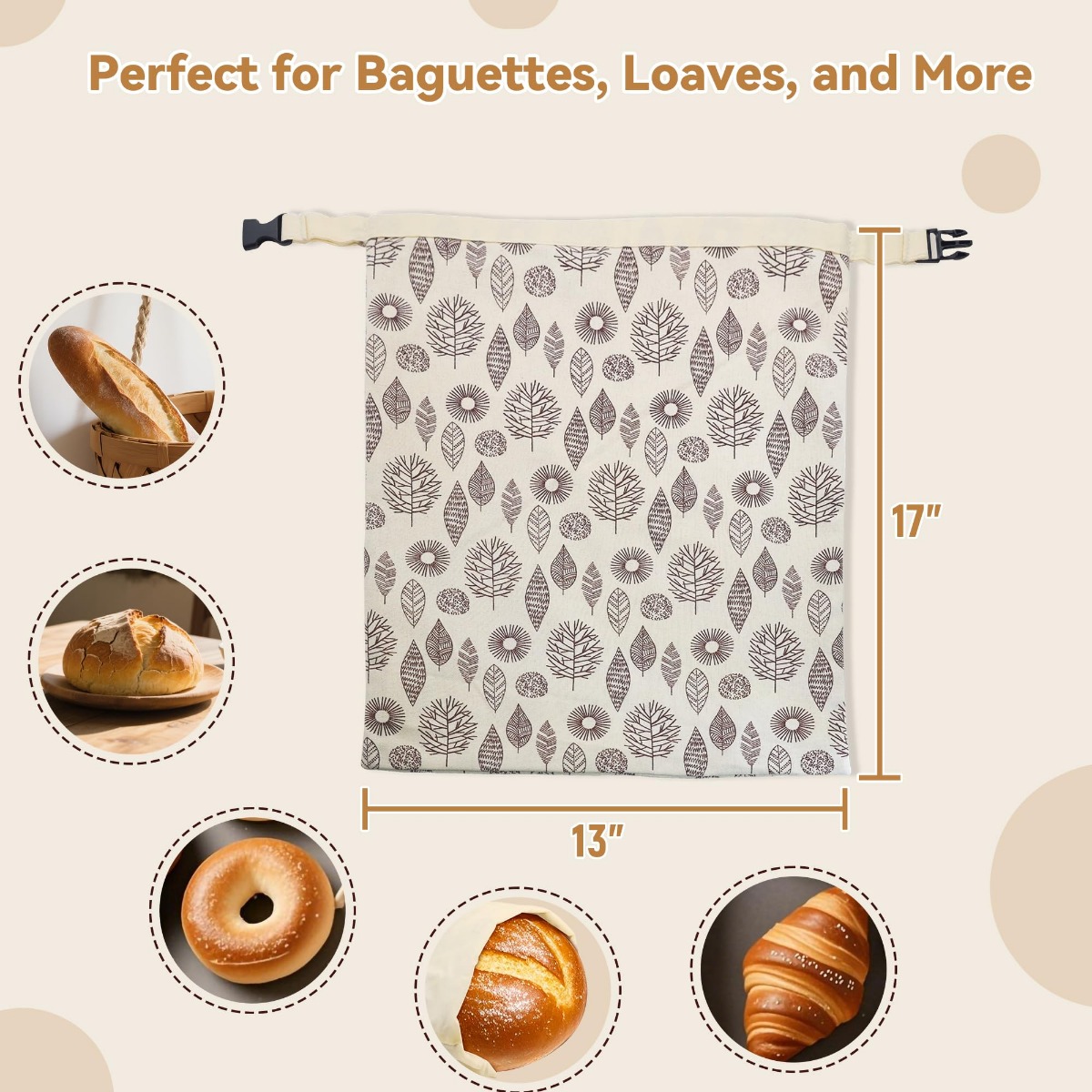 Reusable Beeswax Bread Bags fo - Beeswax Food Cover avaliação e preço