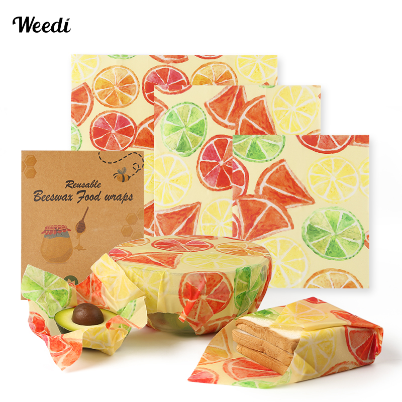 WEEDI 6PCS Plastic-Free Reusab - Beeswax Food Cover avaliação e preço