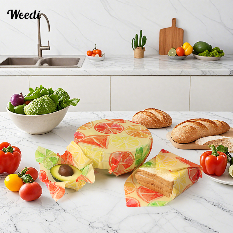 WEEDI 6PCS Plastic-Free Reusab - Beeswax Food Cover avaliação e preço