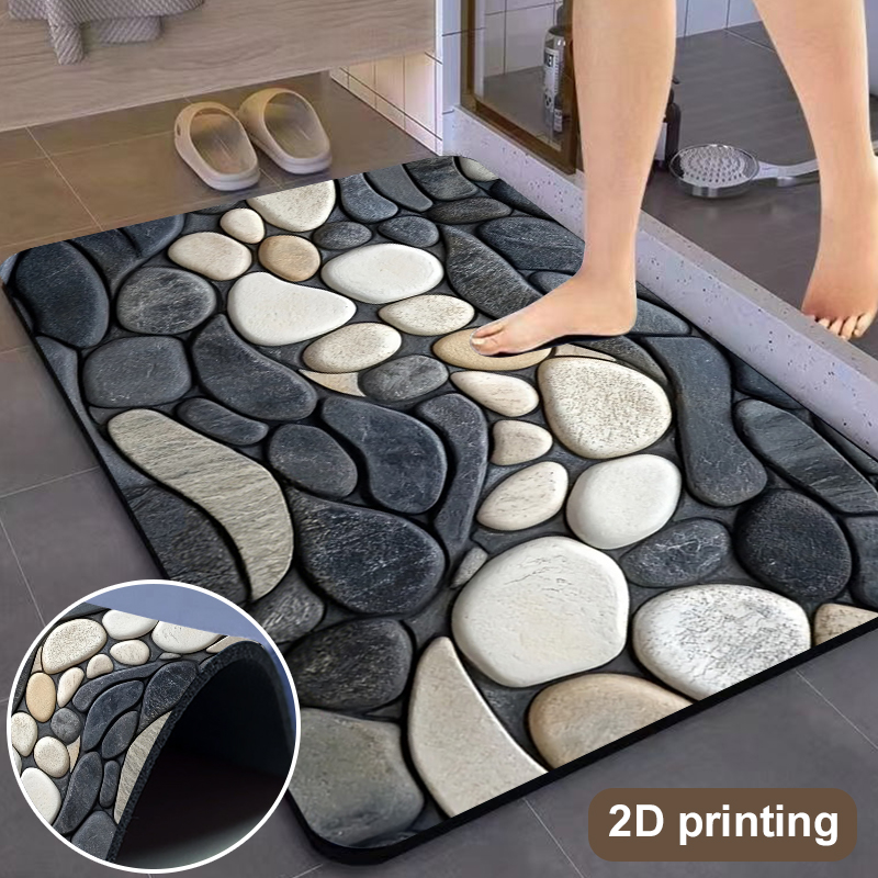 Pebble Pattern Diatomite Rug F - Sustainable Living Eco Friendly avaliação e preço