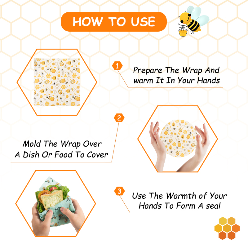 WEEDI 3Pack Reusable Beeswax W - Beeswax Food Cover avaliação e preço