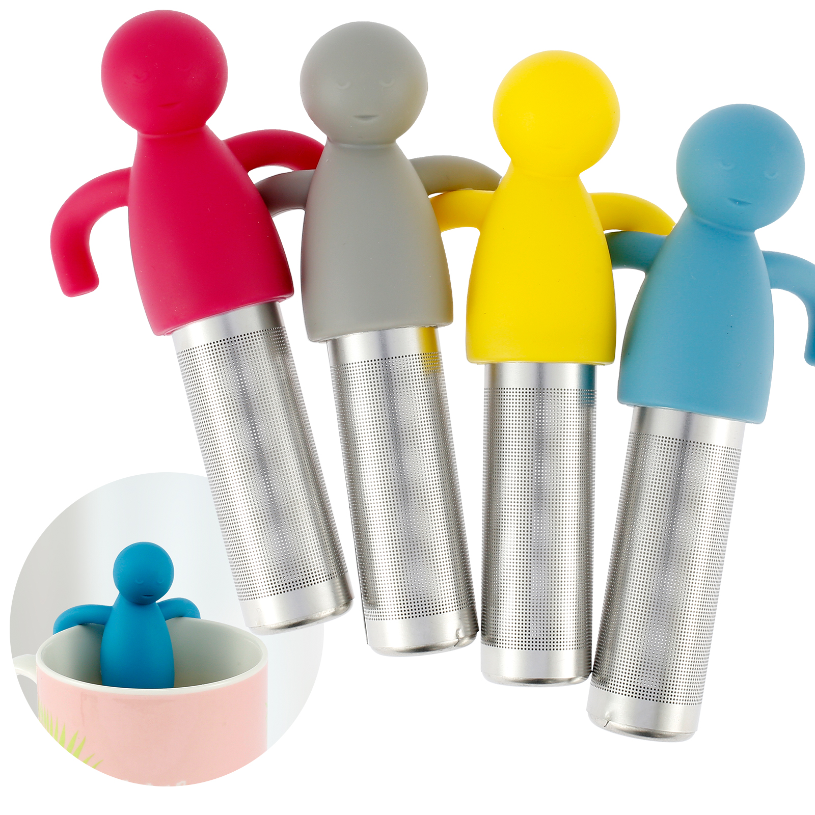 4Pcs Tea Infuser for Loose Tea - Loose Leaf Tea Infuser avaliação e preço
