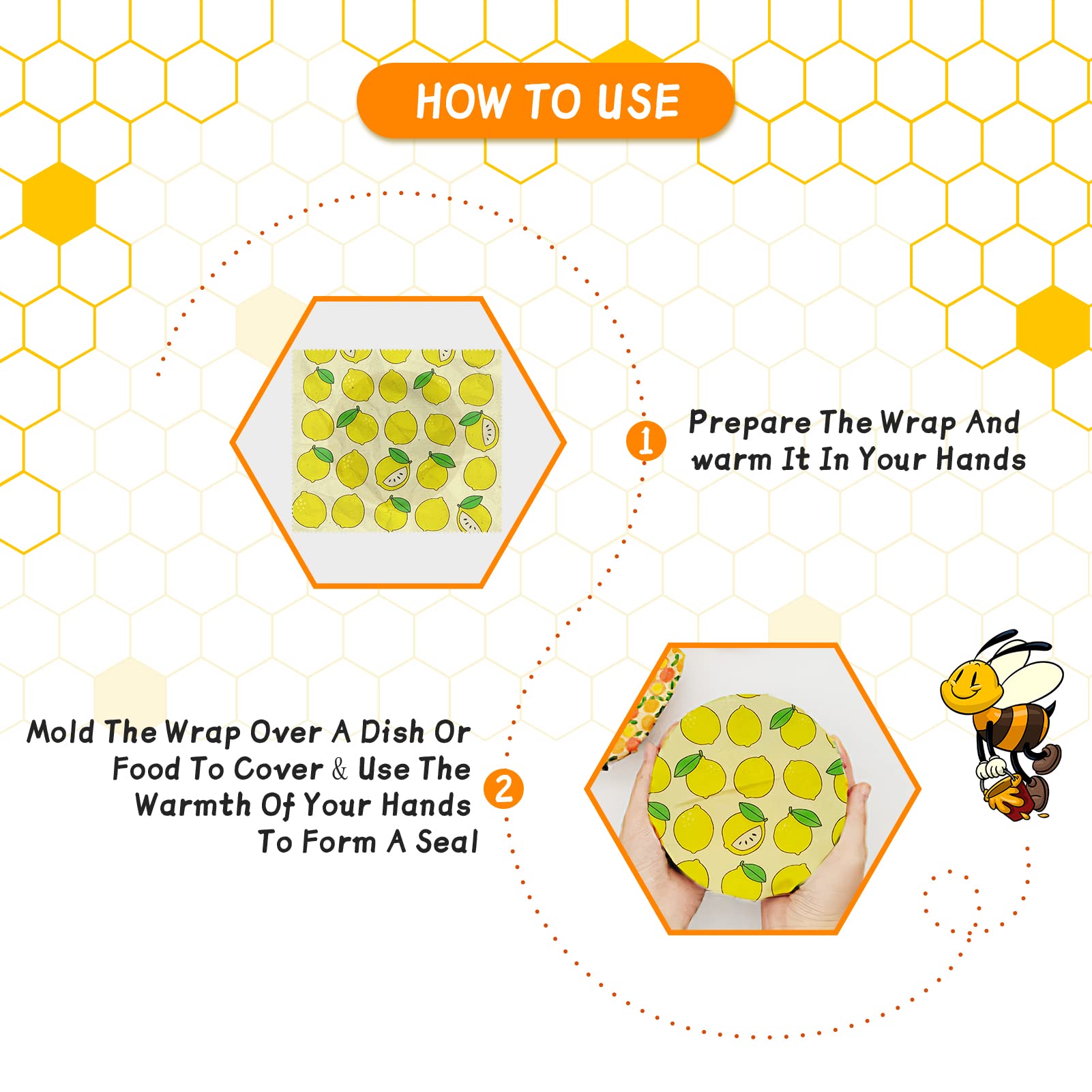 Reusable Beeswax Wrap Eco-Frie - Beeswax Food Cover avaliação e preço
