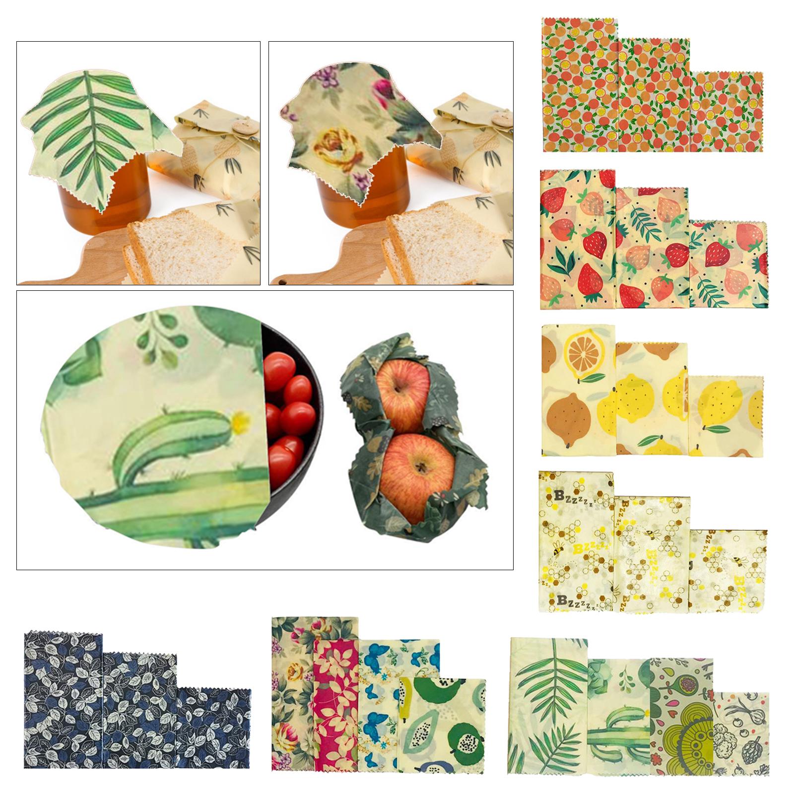4x Beeswax Food Wraps for Wrap - Beeswax Food Cover avaliação e preço