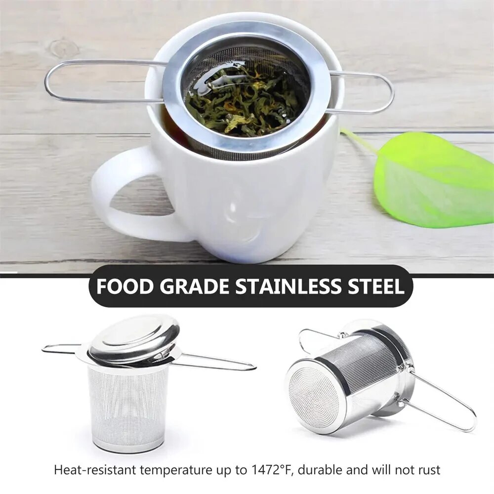 A Set Stainless Steel Mesh Tea - Loose Leaf Tea Infuser avaliação e preço