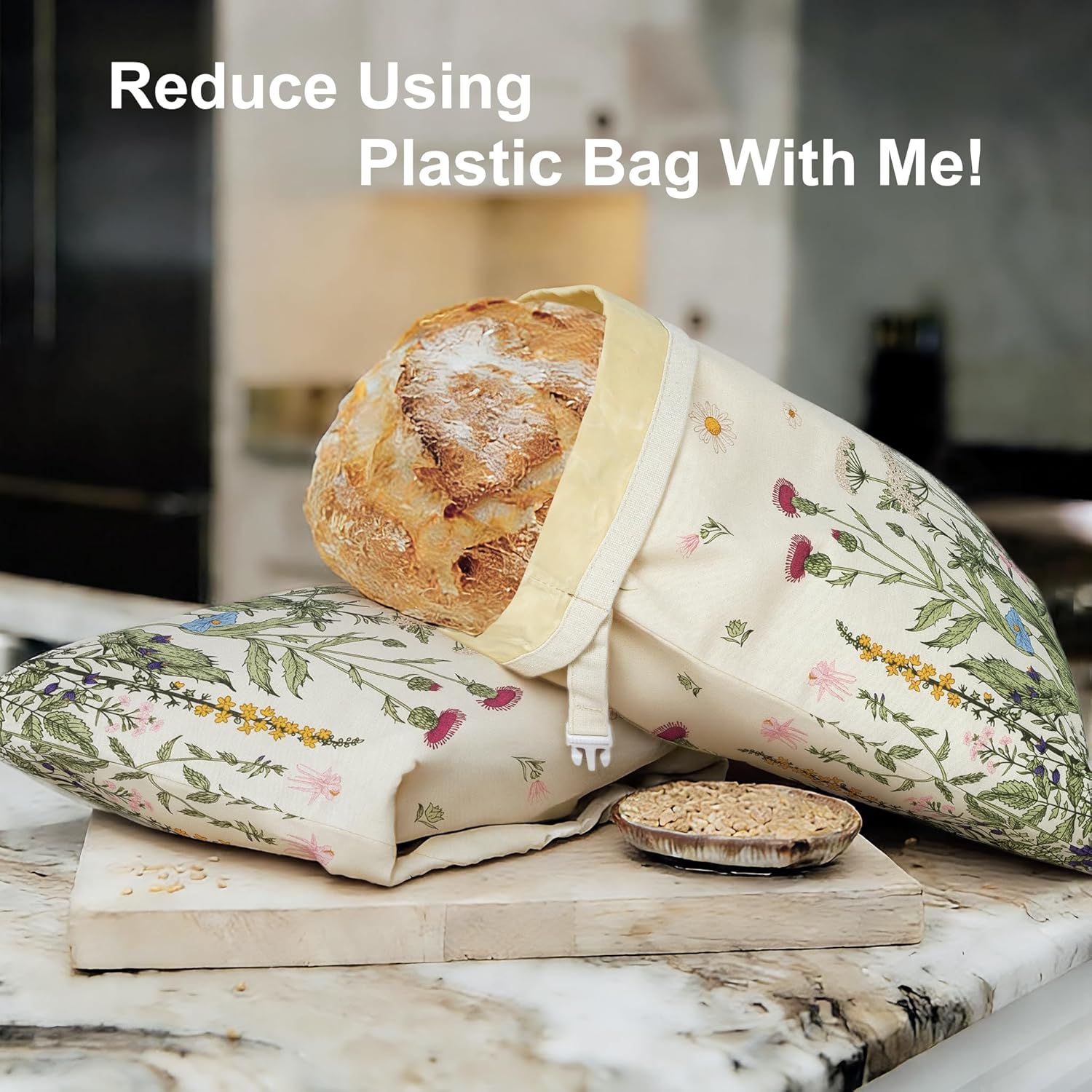 Reusable Beeswax Bread Bags fo - Beeswax Food Cover avaliação e preço