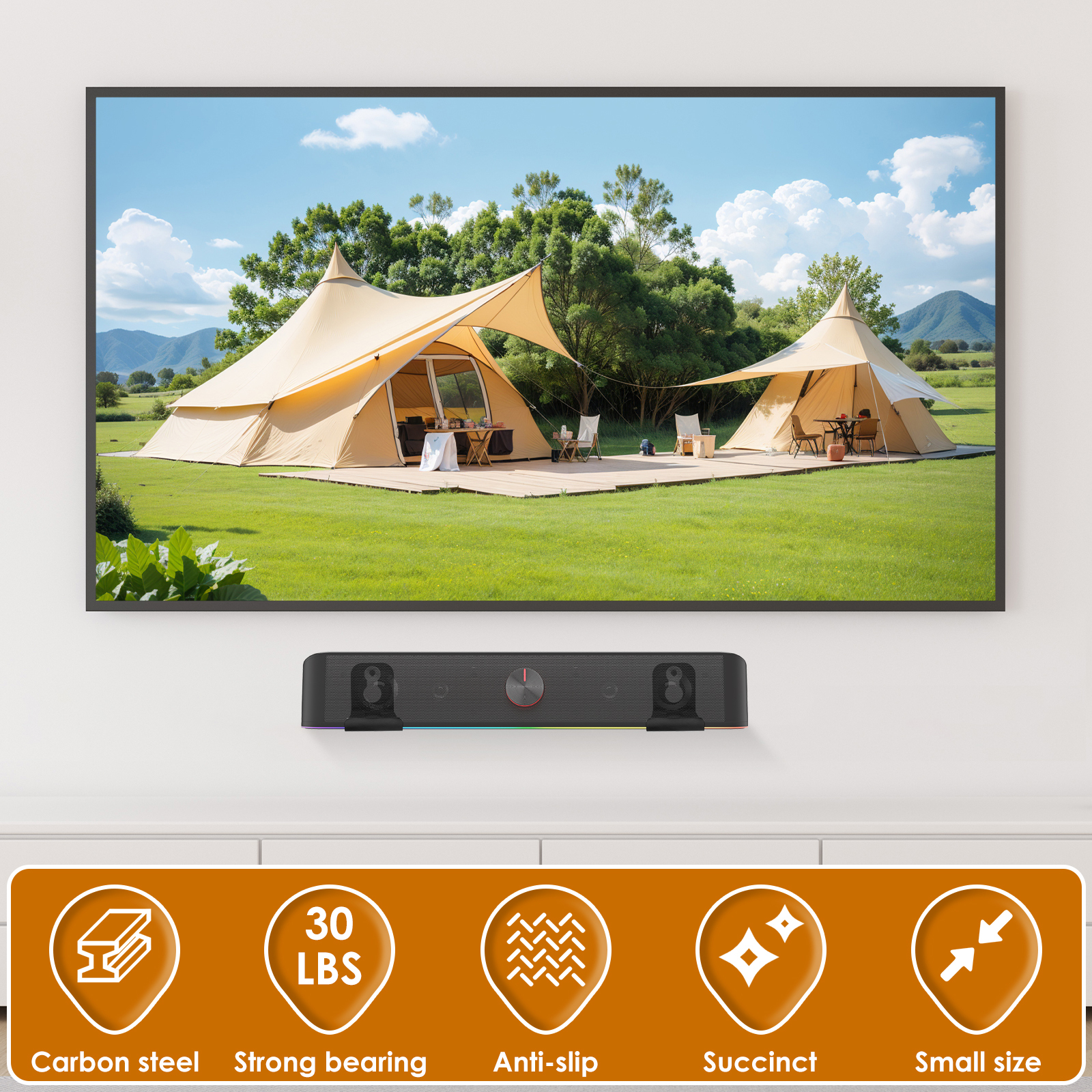 2Pcs Soundbar Speaker Stands W - Sustainable Living Eco Friendly avaliação e preço