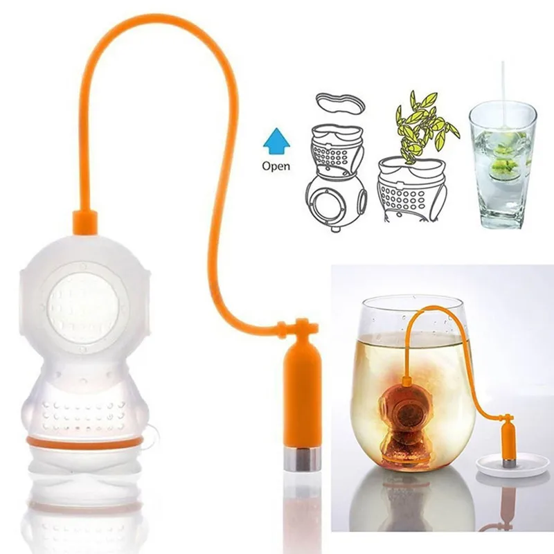 Food Grade Silicone Leak Subma - Loose Leaf Tea Infuser avaliação e preço