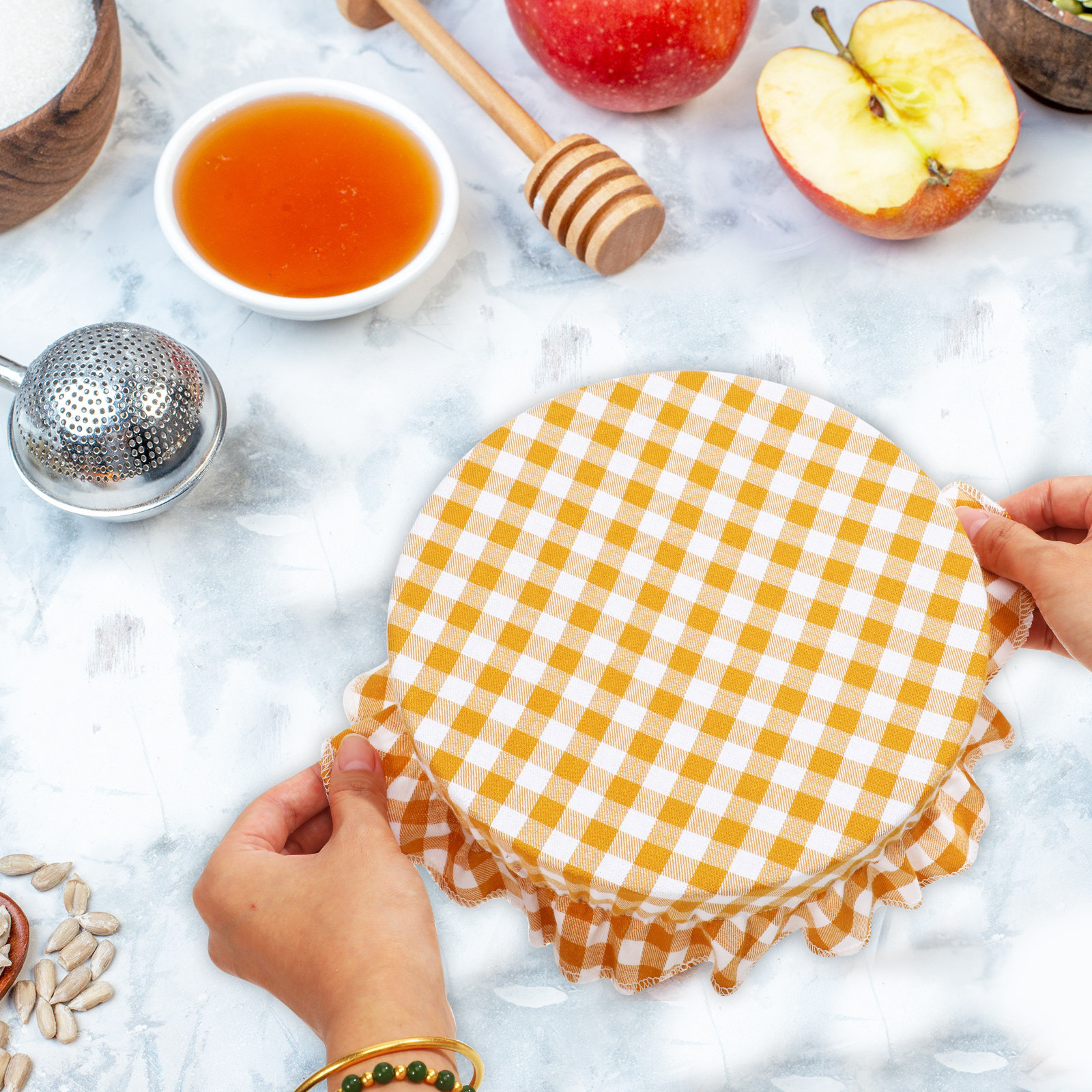 1 Set Reusable Beeswax Linen S - Beeswax Food Cover avaliação e preço