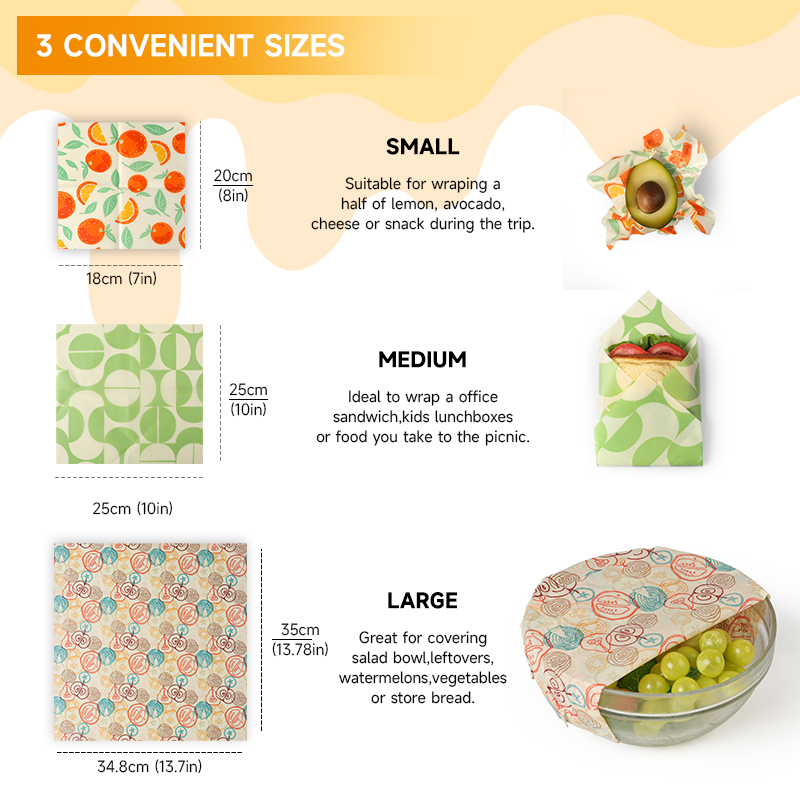 6pcs refrigerator freezing saf - Beeswax Food Cover avaliação e preço